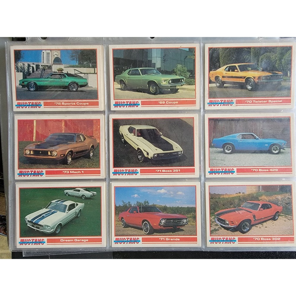 Variety Of Collection Baseball, Soccer & Muscle Car Cards In Binder Collection